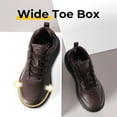 thumbnail image 5 of FitVille Wide Men Casual Dress Shoes Wide Walking Shoes Leather Shoes for Men Comfortable Lace-up Business Casual Sneaker, 5 of 7