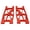 Red, variant on BIMZUC Aluminum RC Front Rear Suspension Arm Set Swing Hem Upgrades Replacements Accessories for 1/10 Scale Losi Hammer Rey Rock Rey RC Cars Vehicles Red Color 2 Pieces with Screws