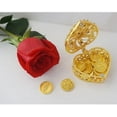 thumbnail image 4 of Wedding Arras Coins Set, Heart Shape Rhinestone Box, Catholic Wedding Tradition, Decorative Arras para Boda, Accessories for Ceremony, Love - Gold, 4 of 9