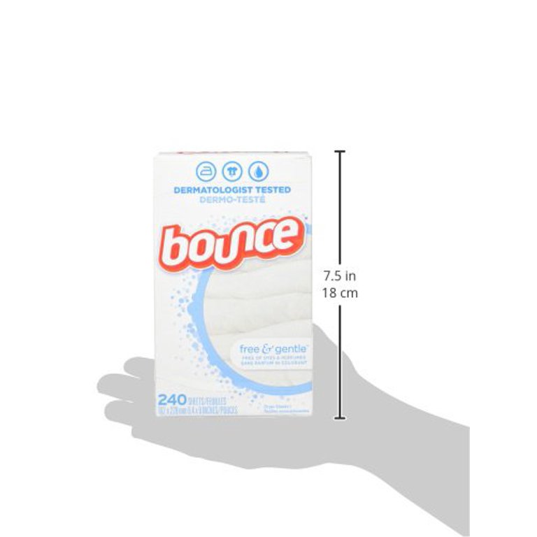 Bounce Fabric Softener Sheets - Free & Gentle - 240ct : Target