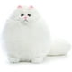 thumbnail image 1 of Peluche de gato de peluche, ideal para cumpleaños de niños, color blanco (30 cm), 1 of 5