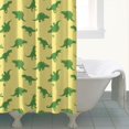 thumbnail image 4 of BrightGreen Cartoon Dinosaurs Silhouettes Pattern Shower Curtain 72"x84" ,Bathroom Decorative Shower Curtains Set with 12 Hooks,Modern Waterproof Washable Shower Curtain, 4 of 6