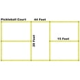 thumbnail image 3 of CTD USA Pickle Ball Sport Court Boundary Kit. 1 Inch Webbing.  #1 Brass Grommets Positioned For Proper Court Dimensions. Total Strap Length 198 Ft.  1 Inch Heavyweight Yellow Polypropylene Webbing., 3 of 4