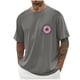 thumbnail image 1 of Tops para hombre, blusas y camisas de cuello redondo y manga corta para hombre, blusas casuales de cuello redondo con estampado de moda para hombre, blusas de cuello redondo y manga corta, camisas par, 1 of 5