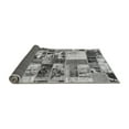 thumbnail image 2 of Ahgly Company Indoor Round Patchwork Gray Transitional Area Rugs, 4' Round, 2 of 4