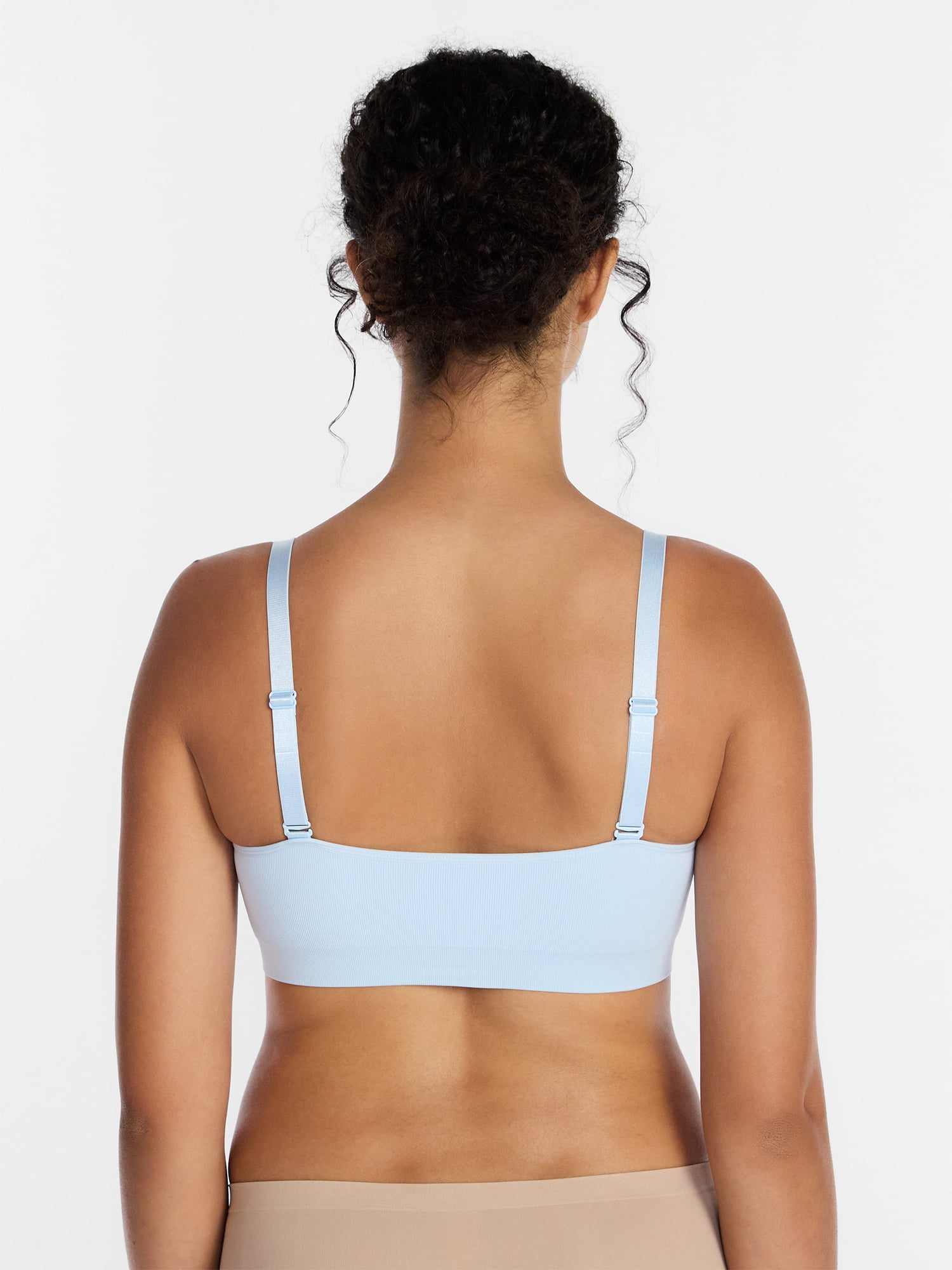Joyspun Women’s Seamless Plunge Pullover Bralette, Sizes S-XXXL