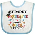 thumbnail image 3 of Inktastic My Daddy Graduated and I'm Super Proud Boys or Girls Baby Bib, 3 of 4