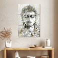 thumbnail image 2 of Elephant Stock Simmering Buddha Wall Art - Vertical Multi Panel Canvas - Living Room Wall Decor - People Multi Panel - Beige And Gray Decor By e. Anthony Orme - 24" x 38", 2 of 4