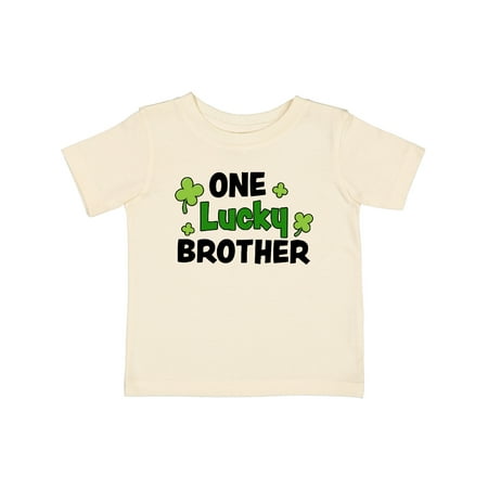 

Inktastic One Lucky Brother with Shamrocks Gift Baby Boy T-Shirt