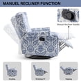 thumbnail image 3 of DREAMSIDEA Recliner Swivel Glider Rocker Nursery Chair for Adults, High Back Upholstered Rocking Armchair for Living Room, Manual Reclining Sofa Lounge Chair with Deep Seat in Fabric - Navy, 3 of 5