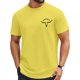 thumbnail image 5 of Camisetas de Manga Larga para las Mujeres de Ajuste Suelto Frontal Pequeño Estampado Superior, Camiseta de Cuello Redondo para Primavera Verano, 5 of 7