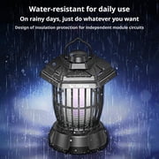 Cordless Bug Zapper Outdoor Waterproof Mosquito Trap Indoor Outdoor for Camping, Garden, Backyard, Home