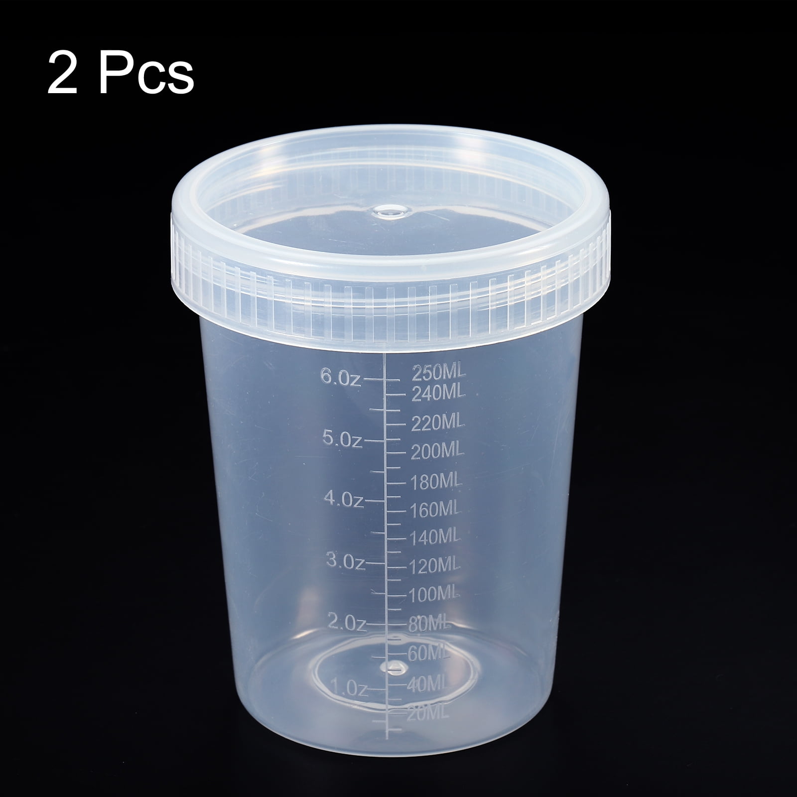 Uxcell 150mL Sample Cups Sample Containers Leak Proof Screw Cap for Lab  Home Red 2 Pack