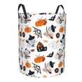 thumbnail image 2 of XMXY Round Laundry Basket Organizer, Cartoon Ghost Pumpkin Waterproof Collapsible Dirty Clothes Basket Laundry Hamper, Medium Size, 2 of 8