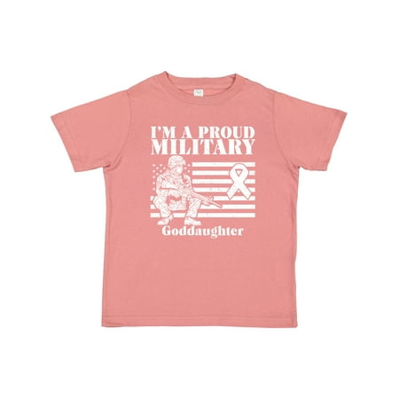 

Inktastic Proud Military Goddaughter Red Friday Gift Toddler Toddler Girl T-Shirt