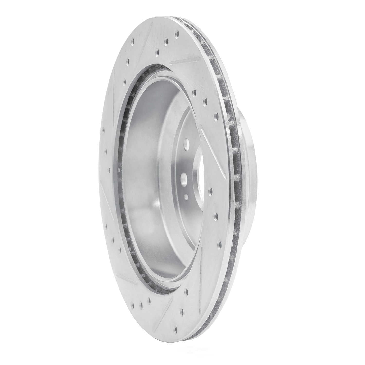 Dynamic Friction Company 631-58022R DFC Brake Rotor - Drilled And Slotted - Silver