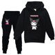 thumbnail image 1 of Kuromi Kuromi traje para niños ropa de primavera y otoño niñas con capucha sudadera fina pantalones 2223, 1 of 1
