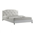 thumbnail image 3 of Baxton Studio Canterbury Upholstered Queen Platform Bed in White, 3 of 3