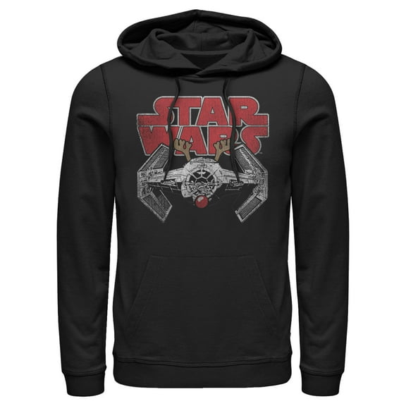 Men's Star Wars: A New Hope TIE Fighter Christmas Reindeer  Pull Over Hoodie