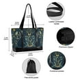 thumbnail image 2 of FORMRS Canvas Laptop Tote Bag for Women with 15.6" Computer Compartments Shoulder Handbag, Shadowy Forest Pattern, 2 of 7