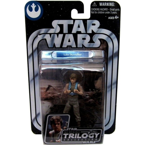 star wars trilogy collection luke skywalker dagobah swamp #01 figure - (upside down)