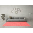 thumbnail image 3 of Ahgly Company Machine Washable Indoor Round Abstract Red Modern Area Rugs, 3' Round, 3 of 4