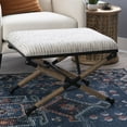 thumbnail image 5 of Linon Ashburn Campaign Accent Stool Striped, 5 of 13