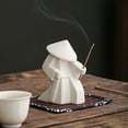 thumbnail image 3 of Deyuer Incense Stick Burner Unique Delicate White Porcelain Chinese Ceramic Samurai Censer Holder Home Decor for Home,B Green, 3 of 8