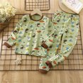 thumbnail image 3 of Hiijoy Big Boys Pajamas Cartoon Print Long Sleeve T-Shirt Pants Sleepwear, Sizes 10-11Y, 3 of 3