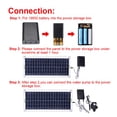 thumbnail image 3 of 50W Solar Water Pump Brushless Solar Panel Fish Water Pool Kit 12V Garden Decoration Pool Powered Fountain Pond Pum Aquarium ,Multi-Install Methods, 3 of 7