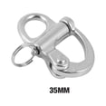 thumbnail image 3 of Boats Snap Shackle Firm Swivel Shackles Polished Storage Smooth Smooth Convenient Wide Application Lightweight Hook Accessories 35mm, 3 of 8