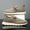 thumbnail image 4 of Tao Tao Breeze Shoes For Men Oxfords Lace-Up Lightweight Casual Walking Shoes Comfortable Dress Shoes For Men Fashion Casual Mesh Shoes Soft Sole Shoes Khaki 39, 4 of 6