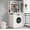 White_3-T, variant on Heavy Duty Laundry Shelf Stand, Vertical Storage Rack for Above Washing Machine and Dryer
