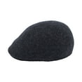 thumbnail image 3 of WITHMOONS Wool Seamless Newsboy Beret Hat Classic Flat Cap AC31374 (Charcoal), 3 of 5