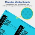 thumbnail image 5 of Avery Printable Rectangle Labels, Bright Blue, 2" x 3.75", 320ct, 5 of 11