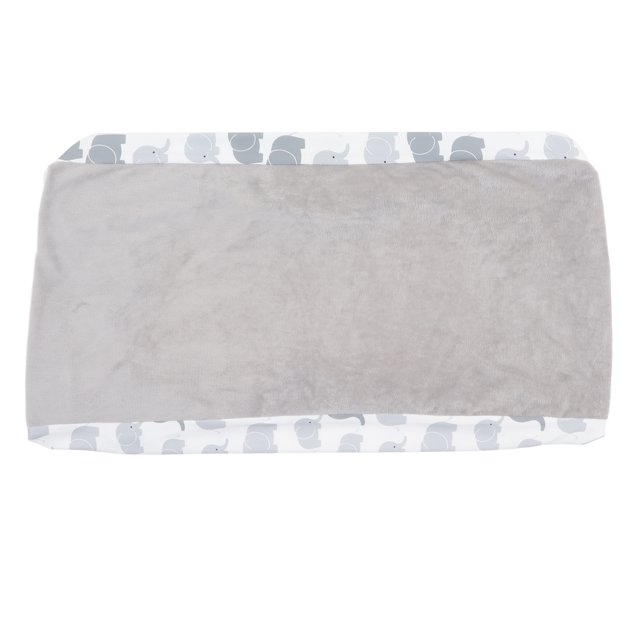Funda para cambiador, suave, agradable para la piel, impresión elegante, sábanas extraíbles para cambiar pañales para bebés, bebés, elefante gris, felpa gris