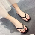thumbnail image 2 of GERsome Women's Summer Casual Dressy Cute Flat Sandals Comfortable Sexy Square-Toe Fashion Flip Flops, 2 of 5