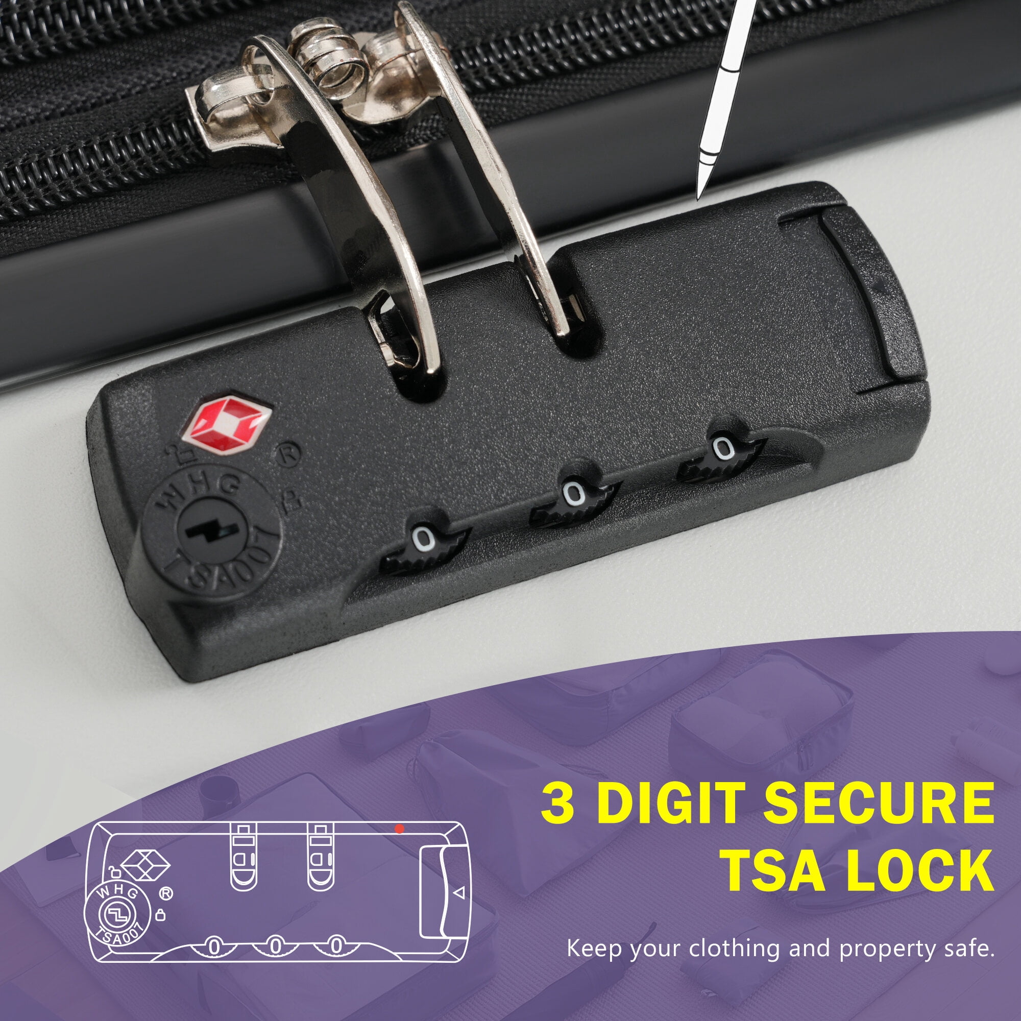 Hard Shell Luggage Front Opening Luggage Set 3 Piece, Hardside Carry on Suitcase with USB Port, Expandable Luggage with Handle Bag Spinner Wheels TSA Lock,Carry On Hard Shell Luggage