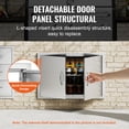 thumbnail image 4 of KFFKFF BBQ Island Access Stainless Steel Door 30x21 Inch Outdoor Kitchen Door, 4 of 9
