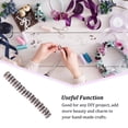 thumbnail image 5 of Wweixi 100 Pieces Rhinestone Rondelles with Big Holes Charm Spacer Beads Jewelry Crystal Multi-colors Loose Bead for DIY Necklace Purple 8MM100 Pieces, 5 of 5
