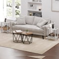thumbnail image 6 of End Table, Side Table, Nightstand, 2-Tier Storage Shelf, Sofa Table for Small Space, Living Room, Bed Room White, 6 of 17