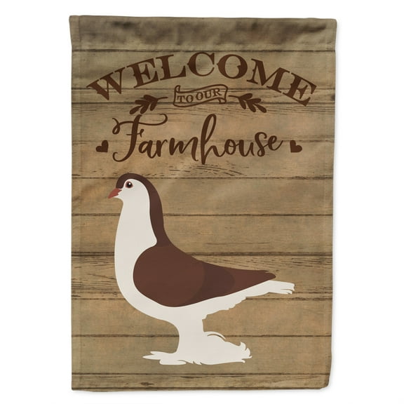 Caroline's Treasures CK6887CHF Large Pigeon Welcome Flag Canvas House Size , Large, multicolor