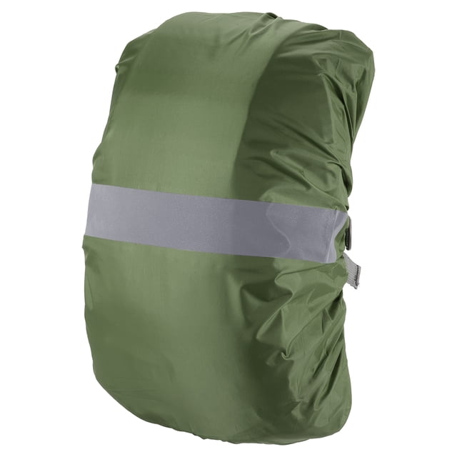 Unique Bargains 65-75L Waterproof Backpack Rain Cover with Reflective Strap XL Olive