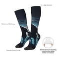 thumbnail image 4 of Pofeuu Moon Wolf Warrior Print Stockings, Adult Running Hiking Socks for Youth and Adult, 4 of 6
