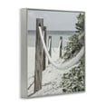 thumbnail image 4 of Stupell Industries Rope Fence Beach Landscape Photography Gray Framed Art Print Wall Art, 16 x 20, 4 of 10