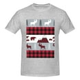 thumbnail image 4 of Bingfone Buffalo Plaid Forest Men'S Loose Fit Short-Sleeve Pocket T-Shirt, 4 of 7