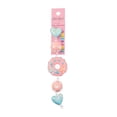 thumbnail image 3 of John Bead Super Cute Acrylic Pink Blue Donut Mix 5" Bead Strand, 3 of 3