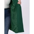 thumbnail image 5 of DARING DIVA Women's Plus Size Notched Lapel Coat with Belted Design 1X Dark Green, 5 of 5