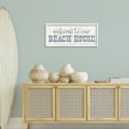thumbnail image 3 of Stupell Industries Welcome Beach House Typography Painting White Framed Art Print Wall Art, 30 x 13, 3 of 10