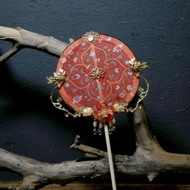 Abanico de palacio, abanico de viento, abanico hueco para sexos opuestos, accesorios de tiro, joyas antiguas